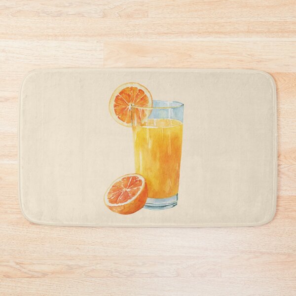 Item preview, Glass of Freshly Squeezed Orange Juice designed and sold by Violet Peonies.