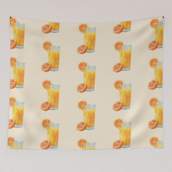 Item preview, Glass of Freshly Squeezed Orange Juice designed and sold by Violet Peonies.