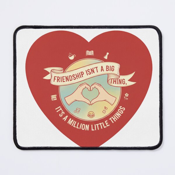 Item preview, Friendship Is a Million Little Things – Cute Heart Friendship Illustration | Best Friends Art designed and sold by Ranrajshop.