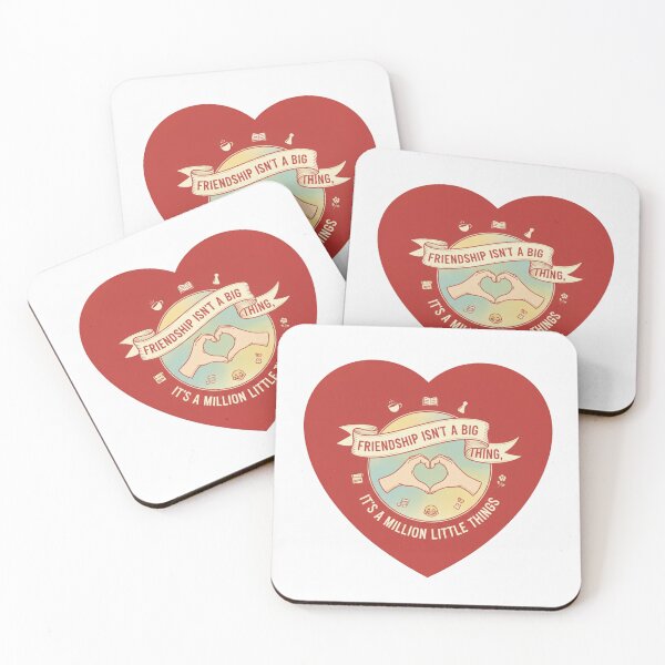 Item preview, Friendship Is a Million Little Things – Cute Heart Friendship Illustration | Best Friends Art designed and sold by Ranrajshop.
