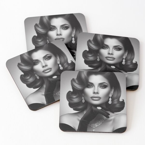 Item preview, Woman's portrait: charming and glamorous designed and sold by BenCoStyle.