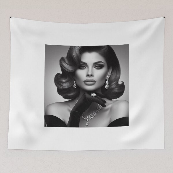 Item preview, Woman's portrait: charming and glamorous designed and sold by BenCoStyle.