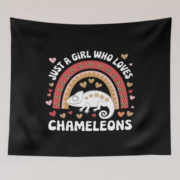 Item preview, Just A Girl Who Loves Chameleons Rainbow Chameleon Lover  designed and sold by PowAcademy.