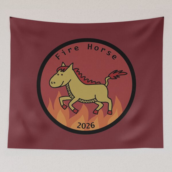 Item preview, Fire Horse 2026 designed and sold by ellenhenry.