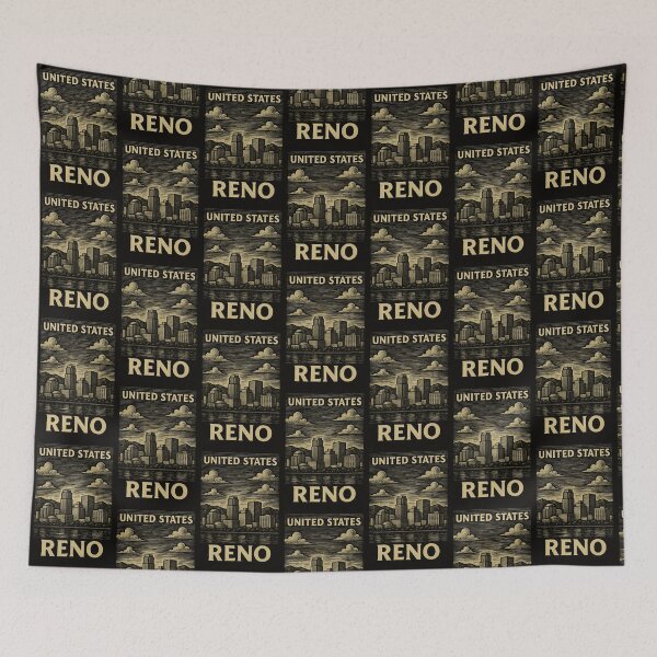Item preview, Reno USA Linocut Style  designed and sold by Thistle-TShop.