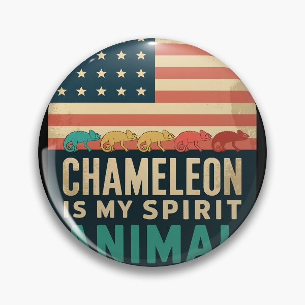 Item preview, Lizard Chameleon Patriotic Zoo Keeper US Flag Chameleon designed and sold by PowAcademy.