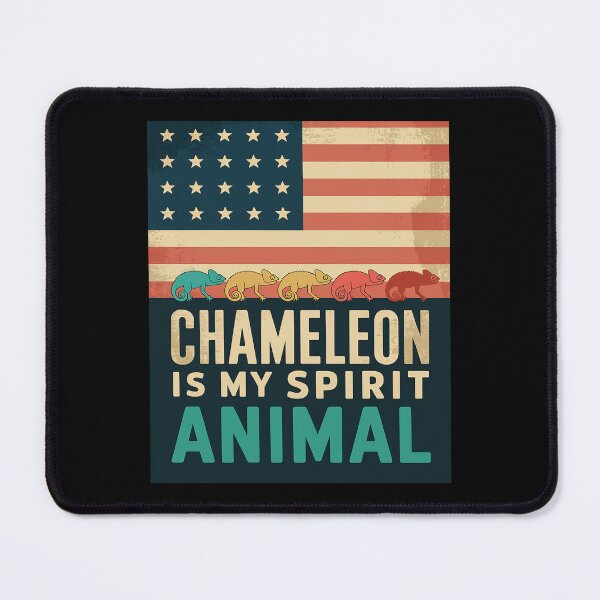 Item preview, Lizard Chameleon Patriotic Zoo Keeper US Flag Chameleon designed and sold by PowAcademy.