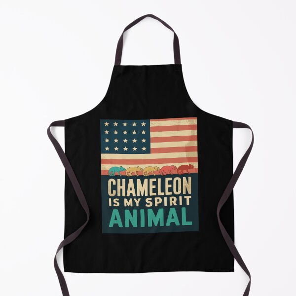 Item preview, Lizard Chameleon Patriotic Zoo Keeper US Flag Chameleon designed and sold by PowAcademy.