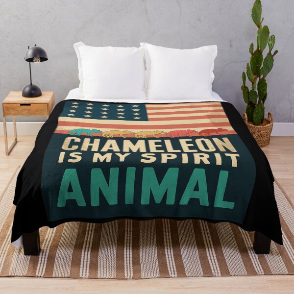 Item preview, Lizard Chameleon Patriotic Zoo Keeper US Flag Chameleon designed and sold by PowAcademy.