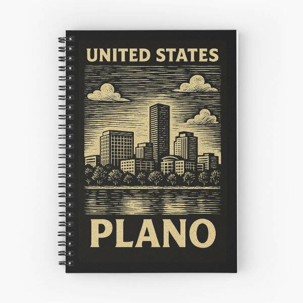 Item preview, Plano USA Linocut Style  designed and sold by Thistle-TShop.
