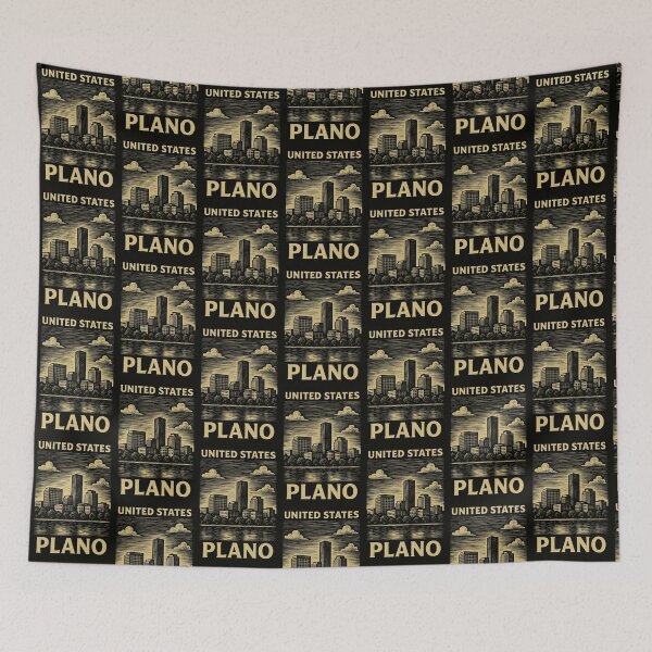 Item preview, Plano USA Linocut Style  designed and sold by Thistle-TShop.