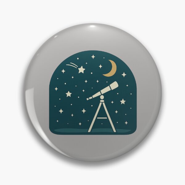 Item preview, Minimalist Night Sky Telescope Scene designed and sold by Youssef-BM.