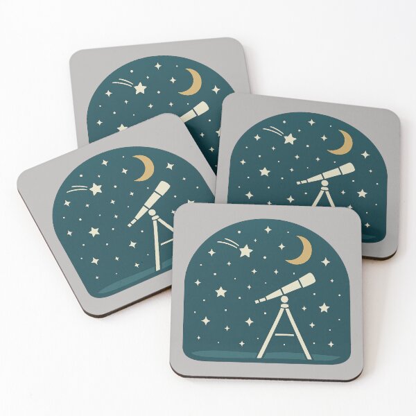 Item preview, Minimalist Night Sky Telescope Scene designed and sold by Youssef-BM.