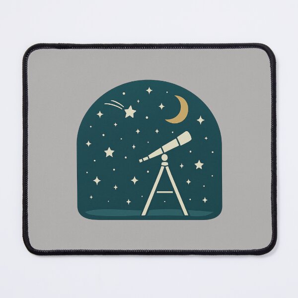 Item preview, Minimalist Night Sky Telescope Scene designed and sold by Youssef-BM.