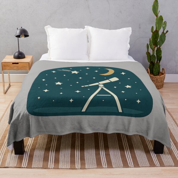 Item preview, Minimalist Night Sky Telescope Scene designed and sold by Youssef-BM.