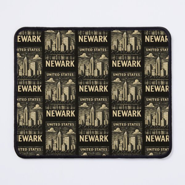 Item preview, Newark USA Linocut Style designed and sold by Thistle-TShop.