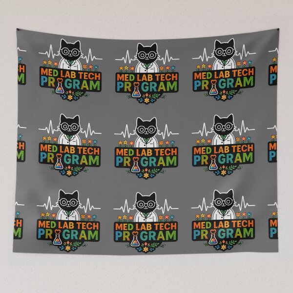 Item preview, Med Lab Tech Program Shirt – Cute Cat Scientist Medical Laboratory Technology Design for Students & Lab Workers designed and sold by ClinicalHubs.