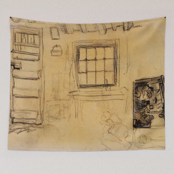 Item preview, Vincent Van Gogh - Studies Of The Interior Of A Cottage, And A Sketch Of The Potato Eaters designed and sold by st1art.