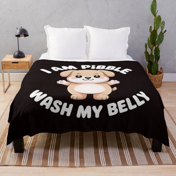 Item preview, I Am Pibble Wash My Belly – Cute Pit Bull Puppy Humor designed and sold by Redgiant87x.