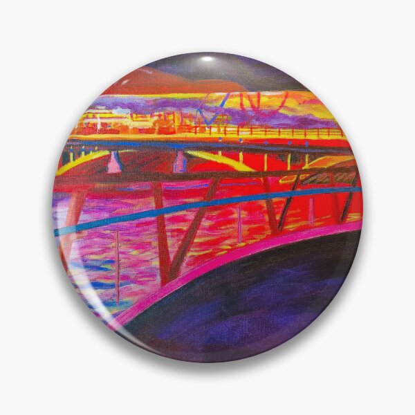 Item preview, Abstract bridge , from dark to light designed and sold by DianeGoldiepaintsLondon.