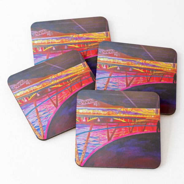 Item preview, Abstract bridge , from dark to light designed and sold by DianeGoldiepaintsLondon.