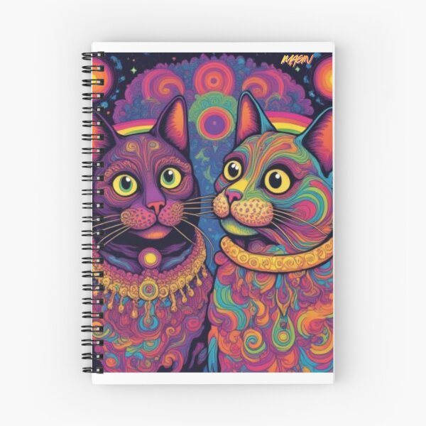 Item preview, TWIN ALIEN CATS designed and sold by MYTHICAL ME.