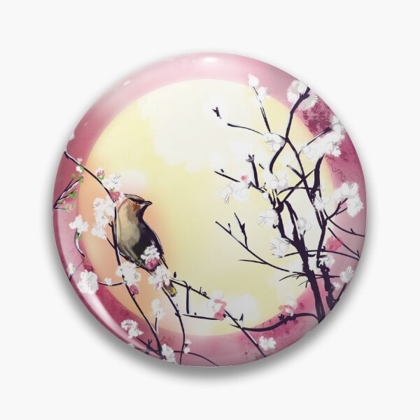 Item preview, Japanese cherry blossom bird designed and sold by asamijess.