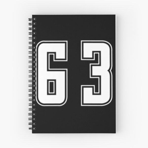 Item preview, White Number 63 Team Junior Sports Numbered designed and sold by lioragraf.