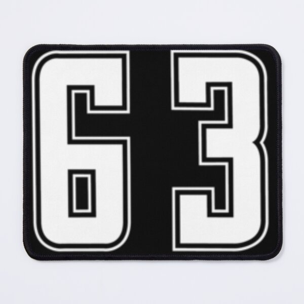 Item preview, White Number 63 Team Junior Sports Numbered designed and sold by lioragraf.