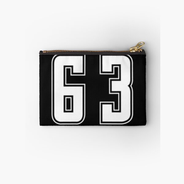 Item preview, White Number 63 Team Junior Sports Numbered designed and sold by lioragraf.