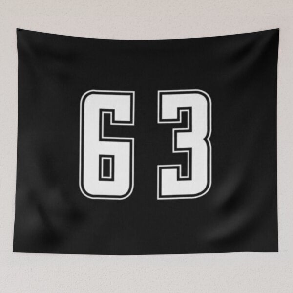 Item preview, White Number 63 Team Junior Sports Numbered designed and sold by lioragraf.