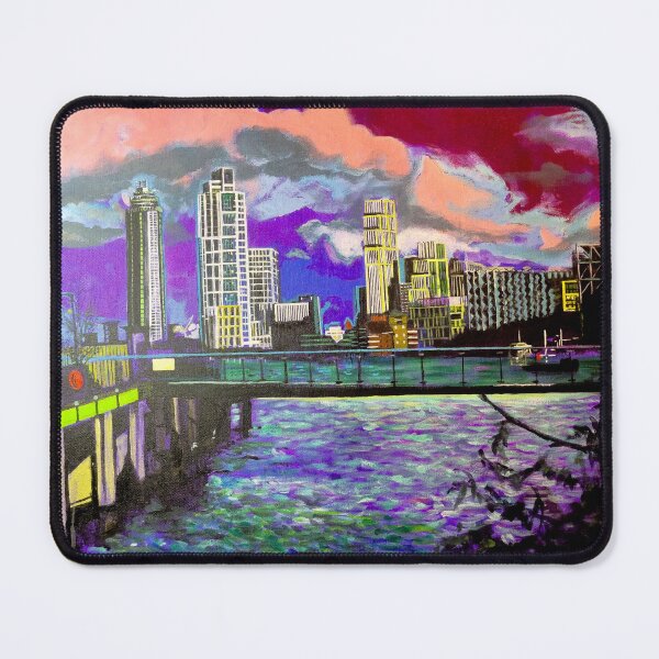 Item preview, Purple Battersea view designed and sold by DianeGoldiepaintsLondon.