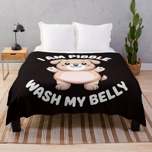 Item preview, I Am Pibble Wash My Belly – Funny Pit Bull Meme Design designed and sold by Redgiant87x.