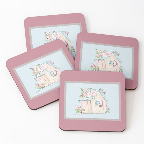 Item preview, Waiting for Mom - watercolor illustration designed and sold by Annie Mason Art.