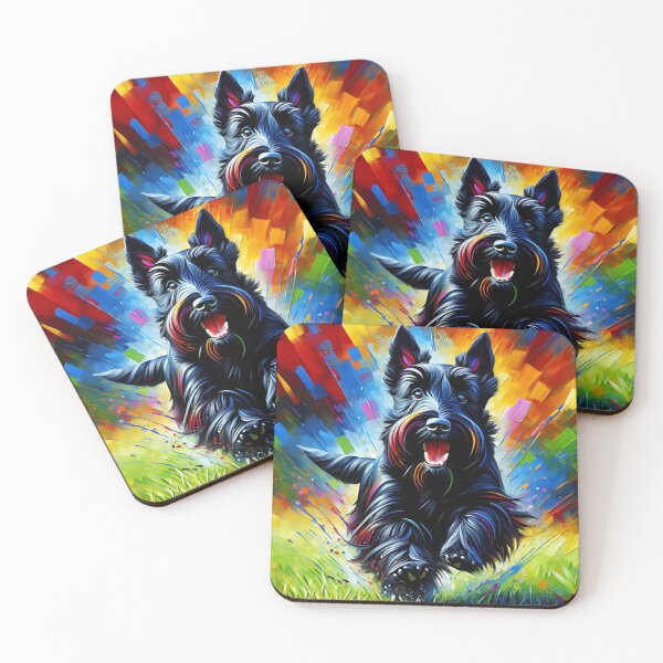 Item preview, Scottish Terrier Black Dog Acrylic Print Pet Portrait Scottie Lovers designed and sold by Puppy Puzzles Plus.