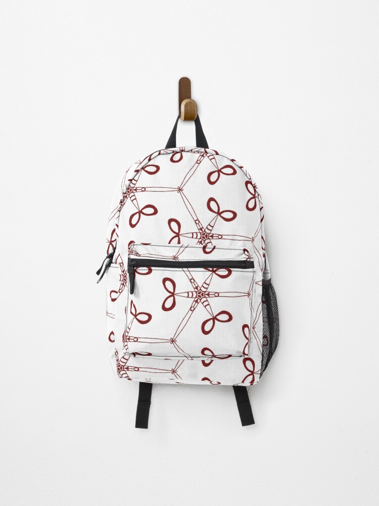 Thumbnail 1 of 3, Backpack, Abstract Ribbon Hexagon Pattern designed and sold by AmaiDream.