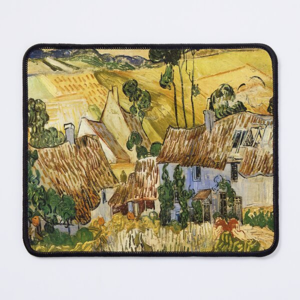Item preview, Vincent Van Gogh - Thatched Houses Against A Hill designed and sold by st1art.