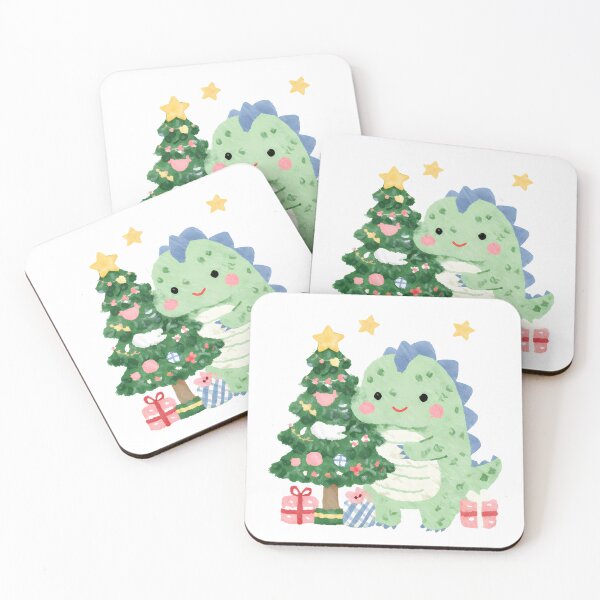 Item preview, Cute Monster Hugs the Christmas Tree designed and sold by NatureStyle555.