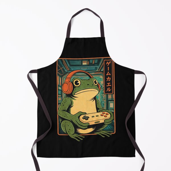 Item preview, Japanese Gamer Frog Art Funny Vintage Gaming Anime Frog designed and sold by DOPANDA ..