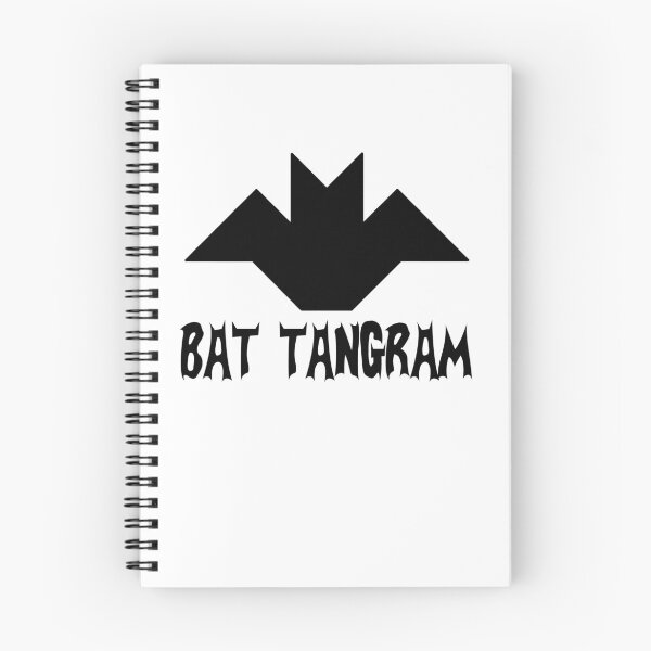 Item preview, Funny Nerdy Bat Tangram Comic Collector Geometry Math Teacher Black Text designed and sold by MathWare MathClips.