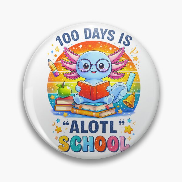 Item preview, Funny 100th Day of School T Shirt 100 Days Is A Lotl School, Cute Axolotl Teacher Gift Graphic Tee designed and sold by JoyBoyStudio1.
