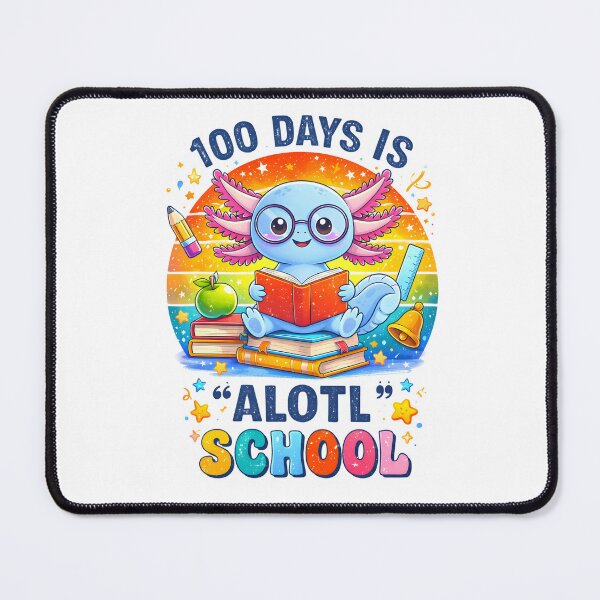 Item preview, Funny 100th Day of School T Shirt 100 Days Is A Lotl School, Cute Axolotl Teacher Gift Graphic Tee designed and sold by JoyBoyStudio1.