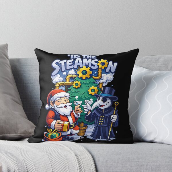 Item preview, Tis the Steamson Steampunk Christmas Santa Claus Plague Doctor Holiday designed and sold by DrawHandArt.