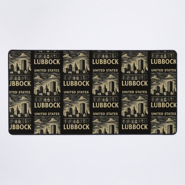 Item preview, Lubbock USA Linocut Style  designed and sold by Thistle-TShop.