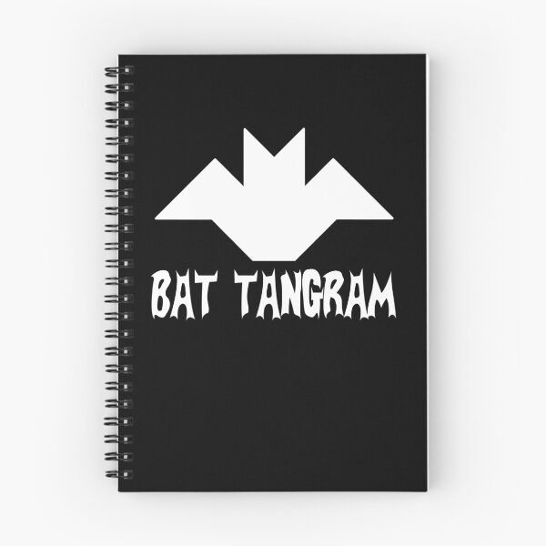 Item preview, Funny Nerdy Bat Tangram Comic Collector Geometry Math Teacher White Text designed and sold by MathWare MathClips.