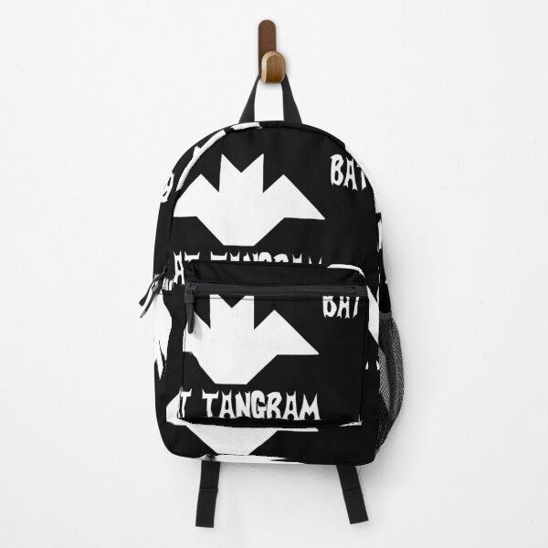 Item preview, Funny Nerdy Bat Tangram Comic Collector Geometry Math Teacher White Text designed and sold by MathWare MathClips.