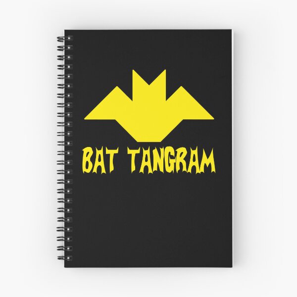 Item preview, Funny Nerdy Bat Tangram Comic Collector Geometry Math Teacher Yellow Text designed and sold by MathWare MathClips.