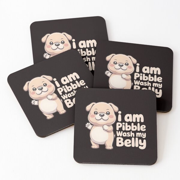 Item preview, I Am Pibble Wash My Belly – Adorable Funny Dog Saying designed and sold by Redgiant87x.