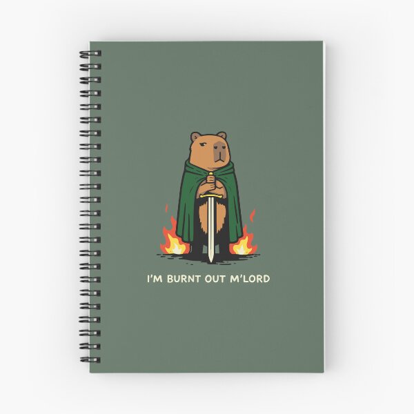 Item preview, Burnt Out Capybara Knight designed and sold by CamaleonDesigns.