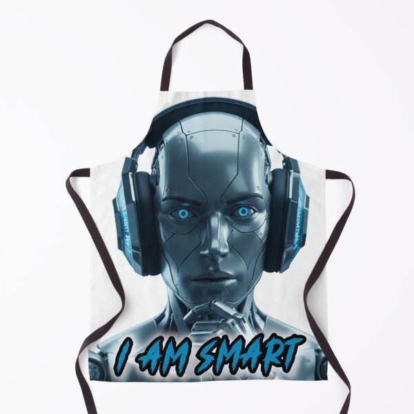 Item preview, I Am Smart – Futuristic AI Robot Illustration | Tech Intelligence Art designed and sold by Ranrajshop.